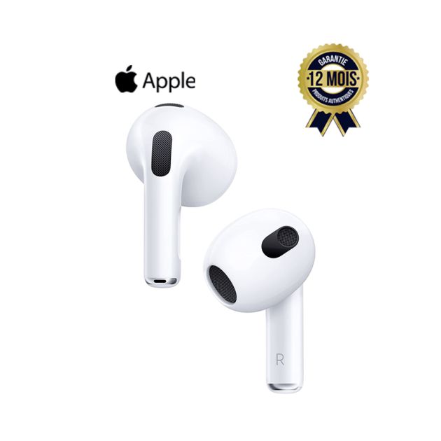 Apple Airpods 3 - Ecouteurs sans fil - Connectivité : Wireless, Apple H1 Chip - Garantie 12 mois