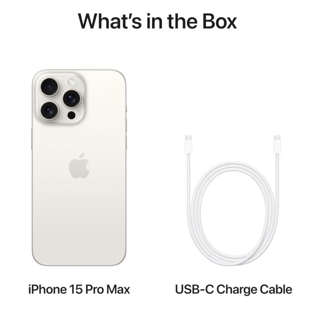 iPhone 15 Pro Max - 256 Go/8Go - 6,7" - Apple A17 Pro - Nano SIM physique et e-sim - 48 MP+12MP+12MP/12MP - 4422mAh - Version internationale - Garantie 12 mois