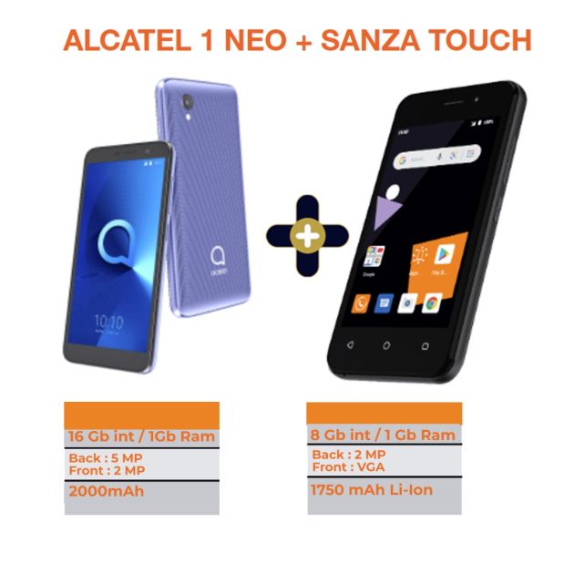 Alcatel 1 Neo + Orange sanza
