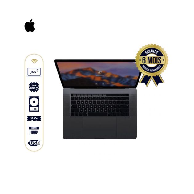 Mac Book Pro Apple -15.4" - Intel Core i7 - 2,8 GHz - 1 To/16 Go Ram - gris