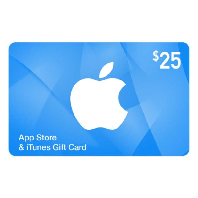 Apple Gift Card - Carte cadeau App Store et iTunes - $25