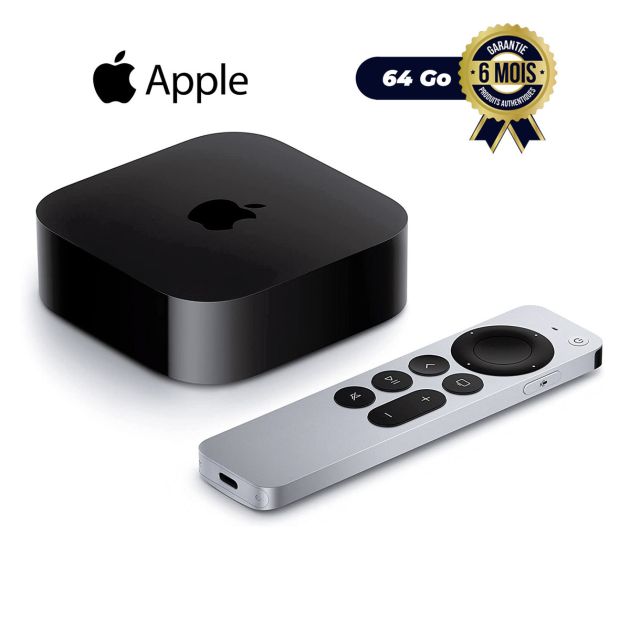 Apple 2022 TV - 4K - 64 Go de stockage - Wi‑Fi (3e génération) - Livré entre 03 et 06 jours