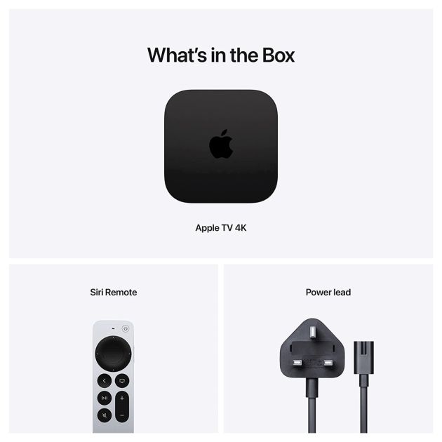 Apple 2022 TV - 4K - 64 Go de stockage - Wi‑Fi (3e génération) - Livré entre 03 et 06 jours
