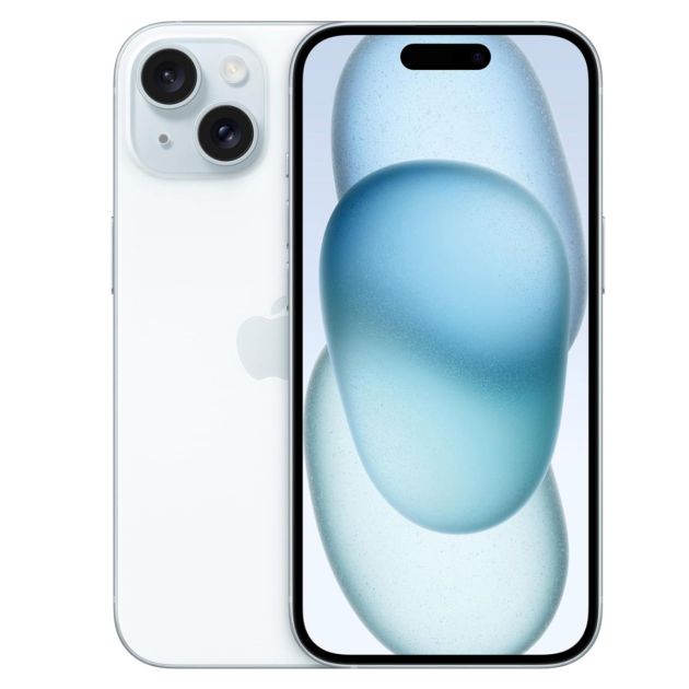 iPhone 15 - 512Go/6Go RAM - 6,1" - Apple A16 Bionic - Nano SIM physique et e-sim - 48 MP+12MP/12MP - 3349mAh - Garantie 12 mois 