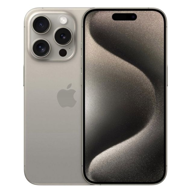 iPhone 15 Pro - 1To/8Go - 6,1" - Apple A17 Pro - Nano SIM physique et e-sim - 48 MP+12MP+12MP/12MP - 3274mAh - Garantie 12 mois 