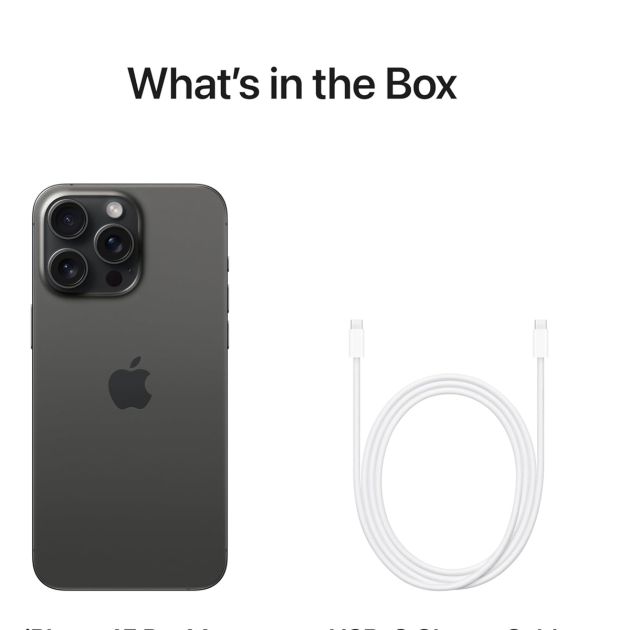 iPhone 15 Pro Max - 1To/8Go RAM - 6,7" - Apple A17 Pro - 2 Nano SIM physique - 48 MP+12MP+12MP/12MP - 4422mAh - Garantie 12 mois