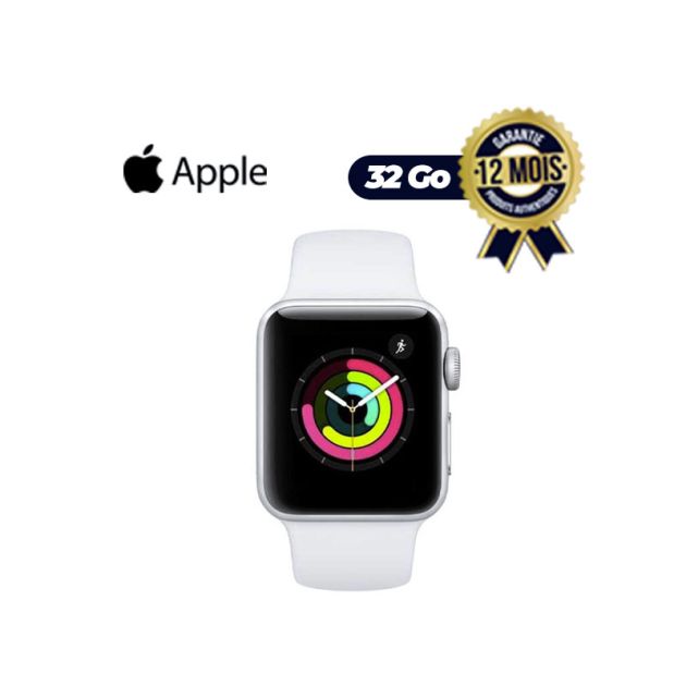 Montre intelligente GPS APPLE de 40 mm - Série 5 -Bracelet sport blanc