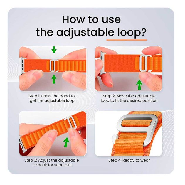 Bracelet de rechange silicone pour Apple Watch - 45mm-49mm
