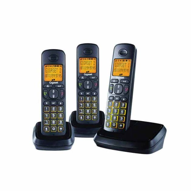 Téléphone sans fil Gigaset A500 Trio - Avec identification de l'appelant et haut-parleur