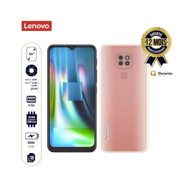 LENOVO K12 NOTE - Smartphone - 128Go/4Go RAM - 48MP/8MP - 5000mAh - 6,5" - 4G - Dual Sim - 12 mois