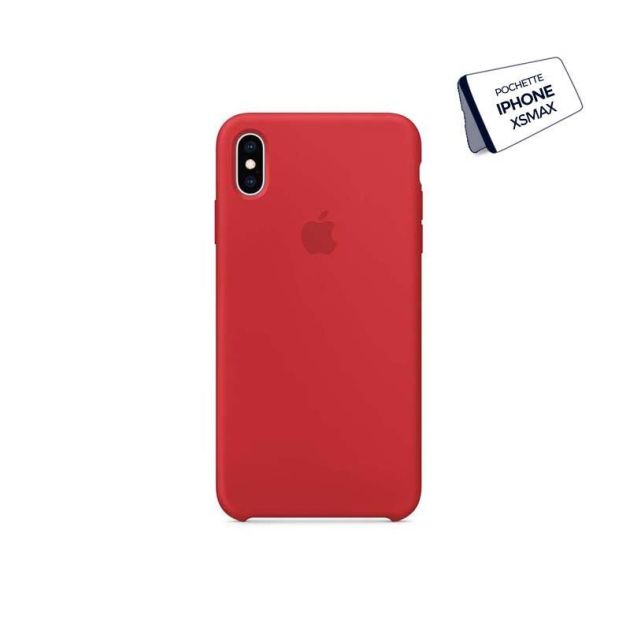 Pochette de protection pour IPHONE XS MAX - Silicone - Rouge