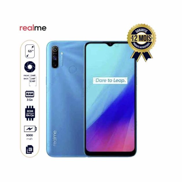 Smartphone Realme C3 64 Gb +3 GB -5000 Mah -12 Mois