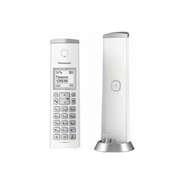 Téléphone sans fil numérique Panasonic TGK210 - Blanc - 6 Mois