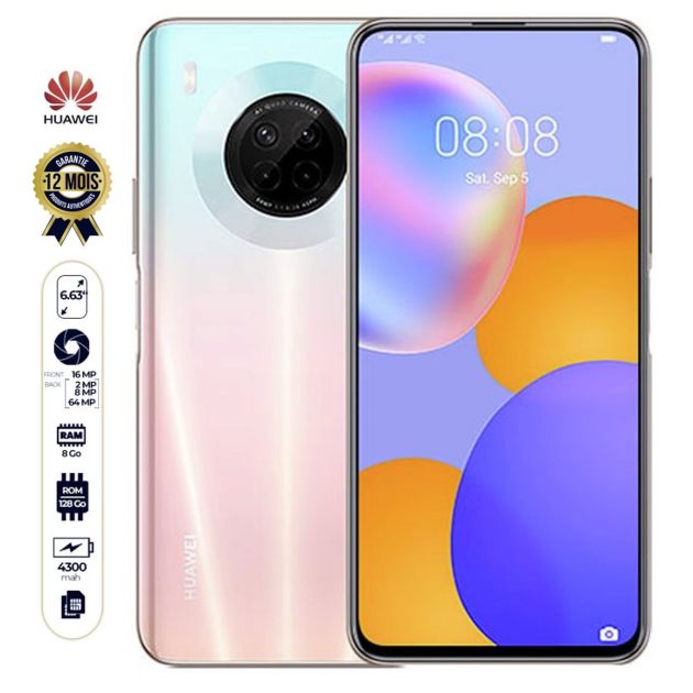 Huawei Y9a - 6.63" - 128 Go/8Go RAM - 2 SIM - 64MP/16MP - 4200 mAh - 12 mois de garantie