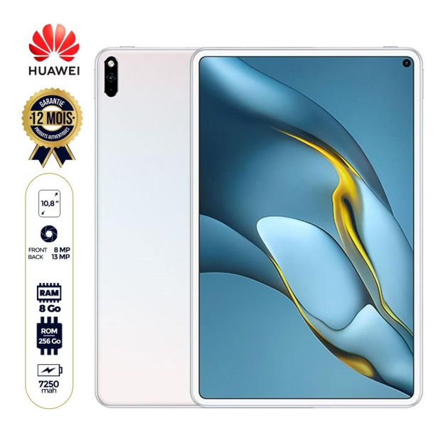 Huawei MatePad Pro - 10.8" - 256Go - 8Go RAM - 1 SIM - 13MP/8MP - 7250 mAh - 12 mois de garantie