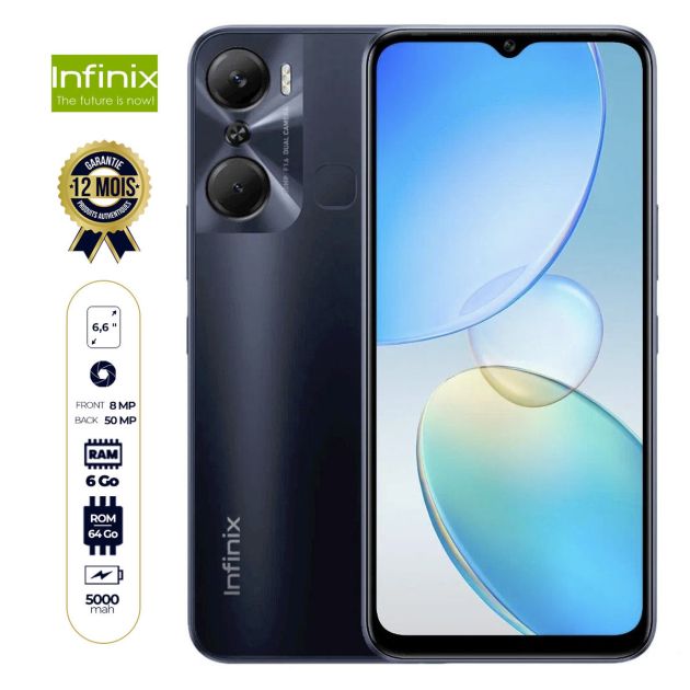 Infinix Hot 12 PRO - 6.6 "- 64Go/6Go - 50MP/8MP - 5000mAh - Garantie : 12 mois
