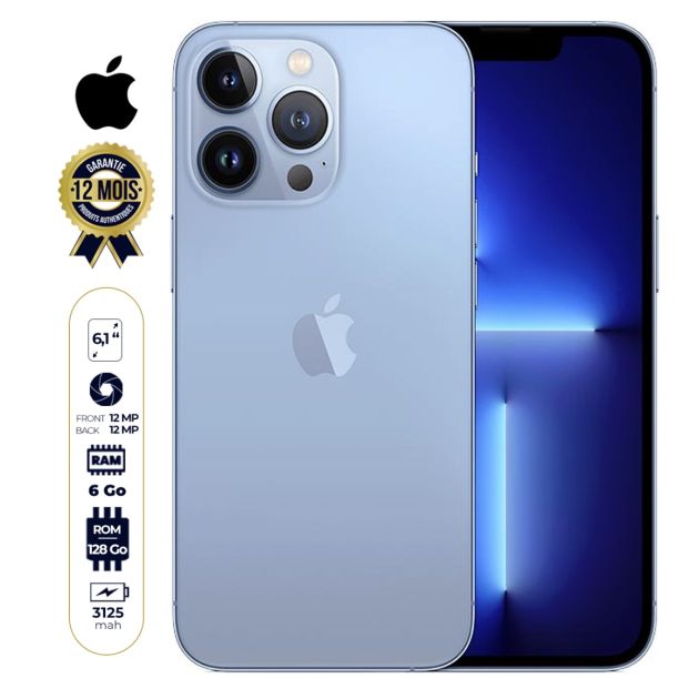 Iphone 13 pro - Apple - 128Go/6Go - Garantie 12 mois