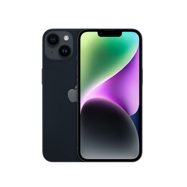 Iphone 14 - 6.1" - 256Go/4Go - 12MP/12MP - 1 Nano sim physique  et 1 e-sim - A15 Bionic chip - 4325mAh - 12 mois