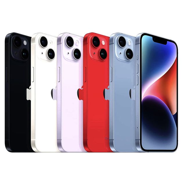 IPHONE 14 - 6,1" - 128 Go/4Go RAM - 2 sims physiques - Puce A15 Bionic - 4325mAh - 12 mois