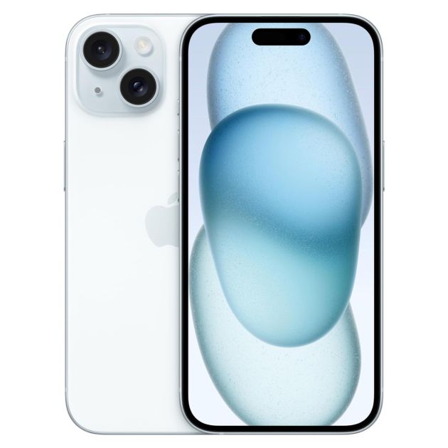 iPhone 15 - 128 Go/6Go RAM - 6,1" - Apple A16 Bionic  - Nano SIM physique et e-sim - 48 MP+12MP/12MP - 3349mAh - Garantie 12 mois 