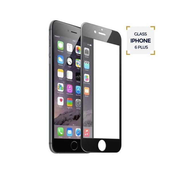 VITRE DE PROTECTION  IPHONE 6 PLUS BLANC
