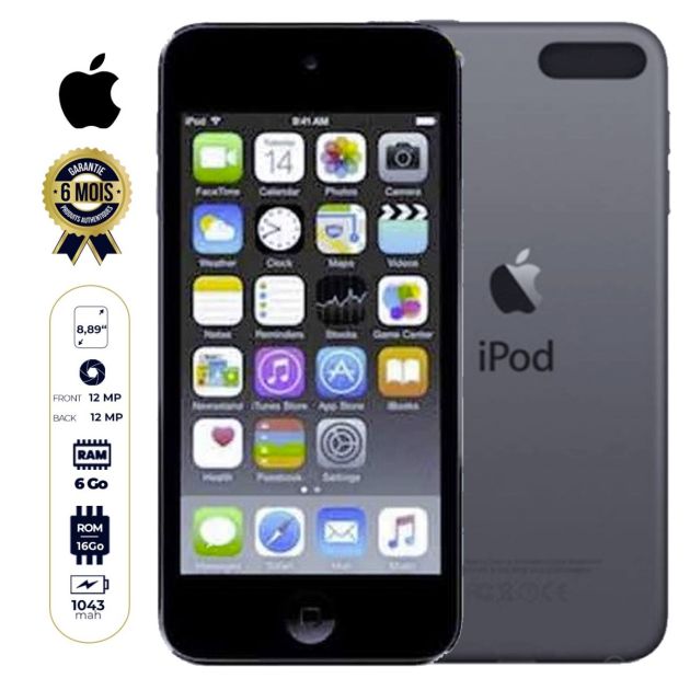 Lecteur MP4 - Apple ipod touch - 16Go - 6é génération - 6 mois de garantie
