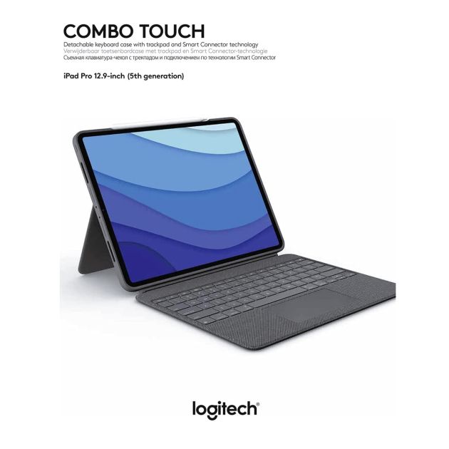 Logitech Combo Touch Etui clavier pour iPad Pro - 11 pouces (5ème génération - 2021) - Clavier rétroéclairé détachable avec béquille -  (LIVRAISON 5 a 10 JOURS)