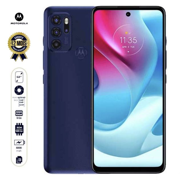 Motorola G60S  - 128Go/6Go Ram - 64MP/16MP - 6.8" - DUAL nano sim - 5000mAh - 12 mois de garantie