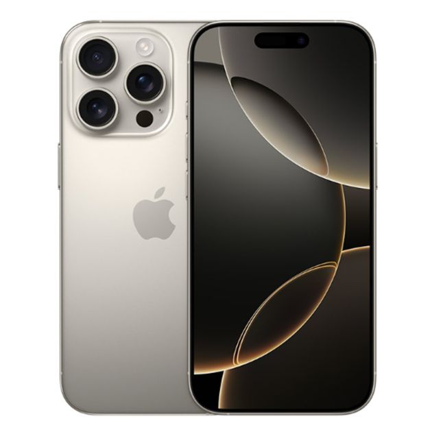 iPhone 16 Pro  - 256 Go - 8Go RAM - 6,3" - Apple A18 Pro - 1 Nano SIM physique  et 1 e-SIM - 48MP+12MP +48MP /12MP - 5200mAh - Garantie 12 mois
