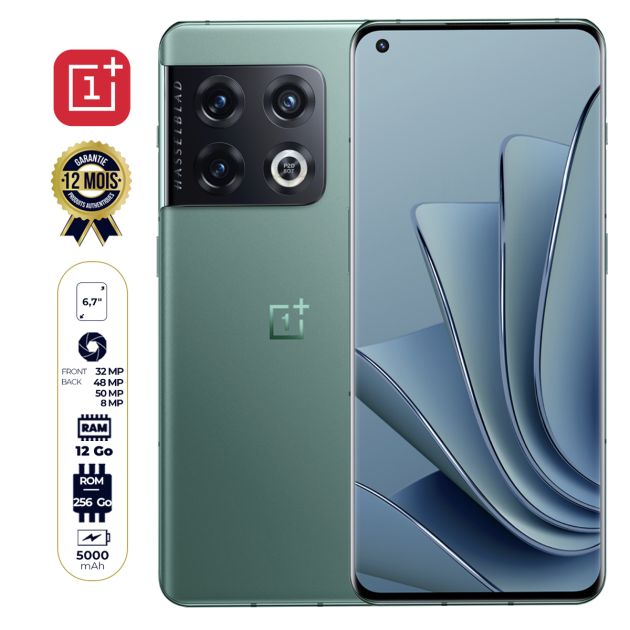 ONEPLUS 10 Pro - 256Go/12Go de RAM - GLOBAL VERSION - 6.7" - DUAL nano sim - 03 caméras 8K - 5000mAh - Garantie 12 mois