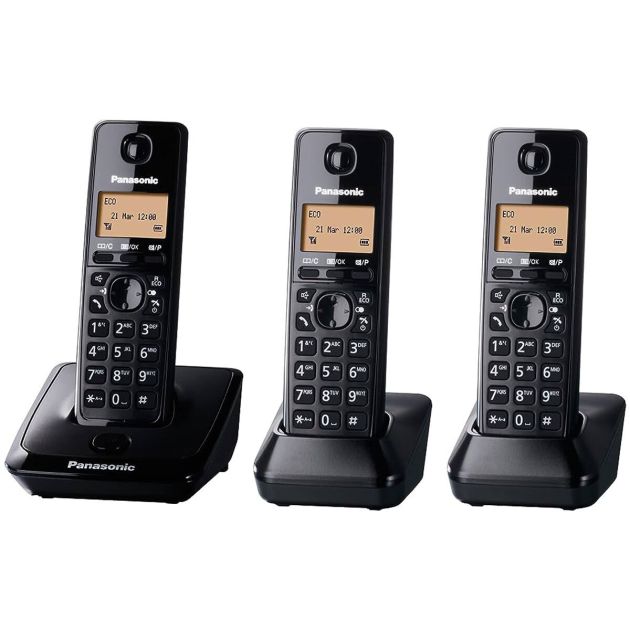 Téléphone Numérique Sans Fil - Panasonic KX-TG2713 - 3 Postes - Garantie 6 Mois