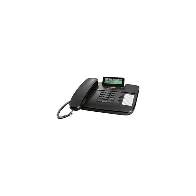 Gigaset DA710 - Téléphone Filaire Professionnel Avec écran et prise casque – 3 Mois –noir