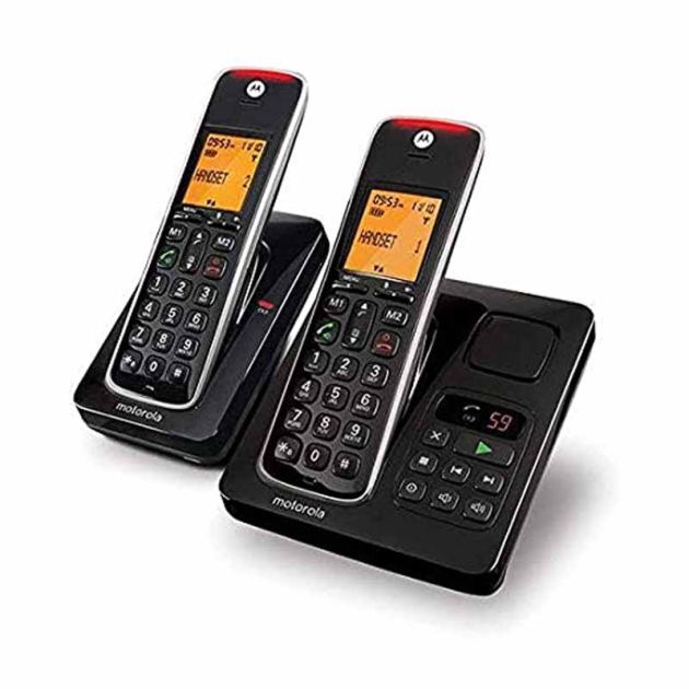 Motorola CD212 Twin - Téléphone numérique sans fil avec répondeur - (paquet de 2)