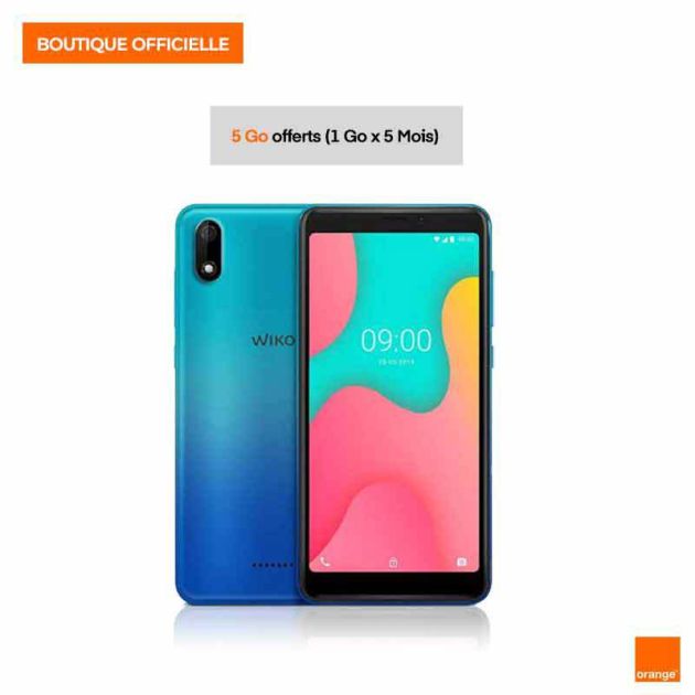 Smartphone Wiko Y60  - 16Go/1Go Ram - 5.45" - 5Mpx - 4G - Dual SIM - 2500mAh - Bleu + 5 mois de Data Gratuit Offert (Orange)
