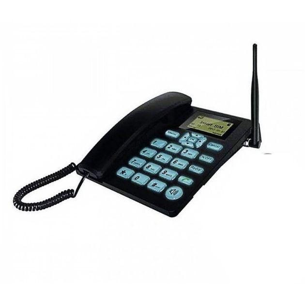 Téléphone fixe GSM LS820 - 2 Cartes SIMS - Radio FM - Comptable tout réseau