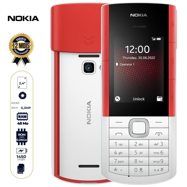 Téléphone Nokia 5710 XpressAudio- 128Mo - 48Mo RAM - 2,4'' - 1450 mAh - Garantie 12 Mois