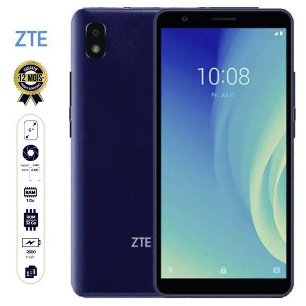 ZTE Blade L210 - 32Go/1Go - 6" - 2600mAh  - 8MP/5MP -12 mois de Garantie